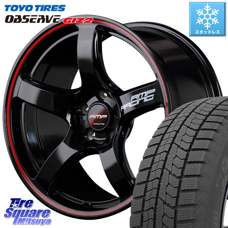 TOYO オブザーブ ギズ2 〇 OBSERVE GIZ2 スタッドレス ミツヤ 215/50R17 MANARAY MID RMP RACING R50 アルミホイール 17インチ レーシング 17 X 7.0J +48 5穴 100