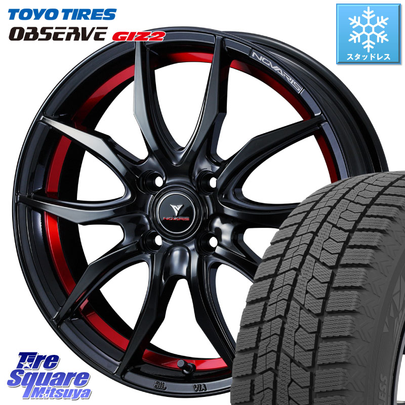 TOYO オブザーブ ギズ2 〇 OBSERVE GIZ2 スタッドレス ミツヤ 175/70R14 WEDS 【欠品次回06月上旬】 NOVARIS ROHGUE VF ノヴァリス ホイール 14インチ ローグ 14 X 4.5J +45 4穴 100 Mx27/37/47Sソリオ・デリカD2