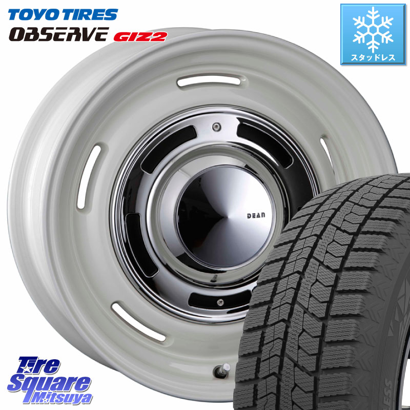 TOYO オブザーブ ギズ2 〇 2025年製 在庫●セール OBSERVE GIZ2 4本単位での販売 スタッドレス ミツヤ 225/45R17CRIMSON ディーン クロスカントリー ホワイト 17インチ 17X7.0J 40 5穴 100 カローラスポーツ|タイヤスクエアミツヤ
