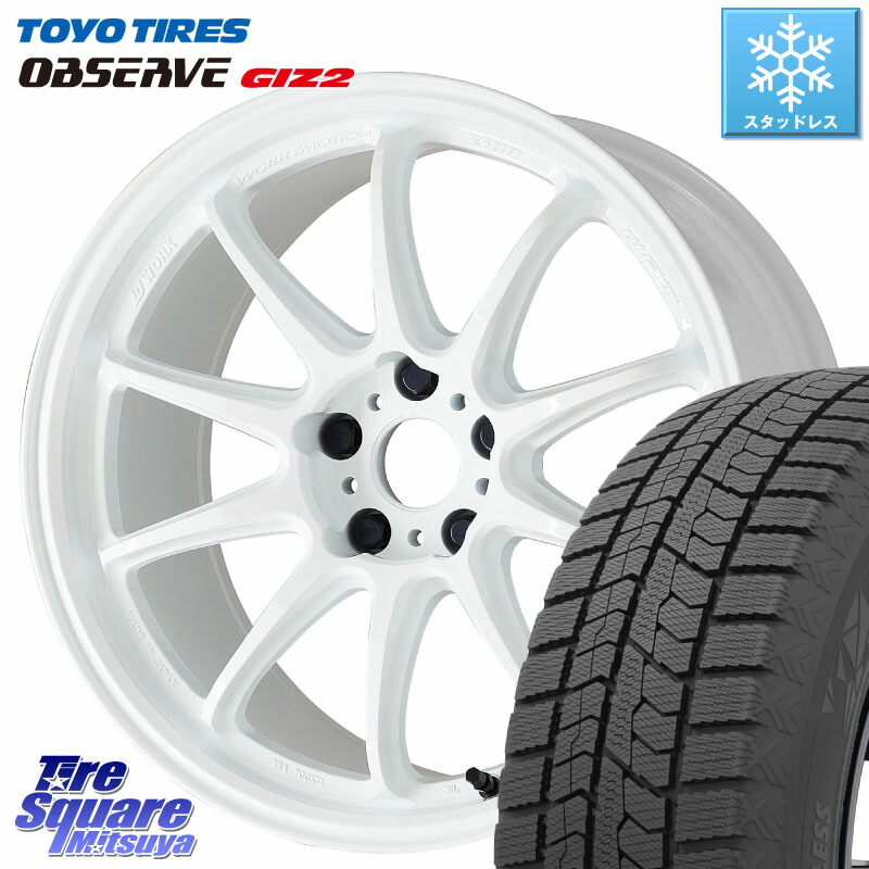 TOYO オブザーブ ギズ2 〇 OBSERVE GIZ2 スタッドレス ミツヤ 205/50R17 WORK ワーク EMOTION エモーション ZR10 17インチ 17 X 7.0J +53 5穴 100 50系プリウス