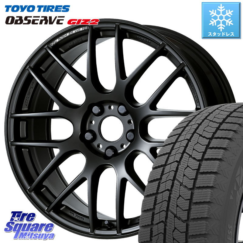 TOYO オブザーブ ギズ2 〇 OBSERVE GIZ2 スタッドレス ミツヤ 225/45R18 WORK ワーク EMOTION エモーション M8R MBL 18インチ 18 X 8.5J +45 5穴 114.3