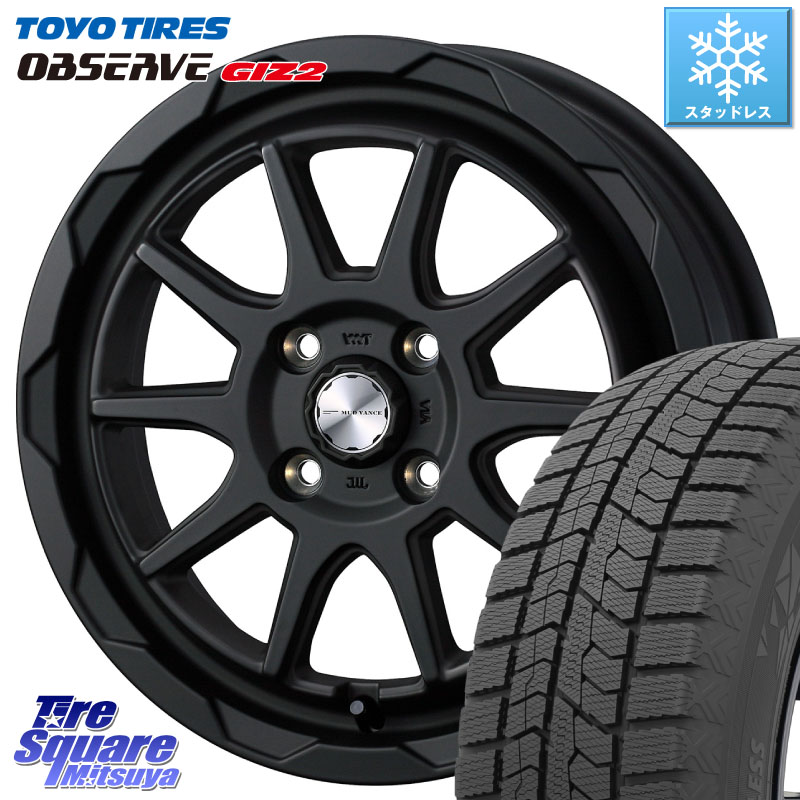 TOYO オブザーブ ギズ2 〇 2025年製 在庫●セール OBSERVE GIZ2 4本単位での販売 スタッドレス ミツヤ 205/55R16WEDS マッドヴァンス06 MUD VANCE 06 ウエッズ 16インチ 16X6.0J 40 4穴 100 E13オーラ アクア|タイヤスクエアミツヤ