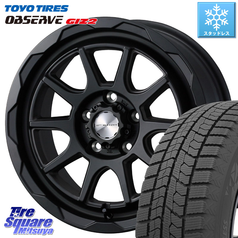 TOYO オブザーブ ギズ2 〇 OBSERVE GIZ2 スタッドレス ミツヤ 205/60R16 WEDS マッドヴァンス 06 MUD VANCE 06 ホイール 16インチ 16 X 6.0J +40 5穴 100
