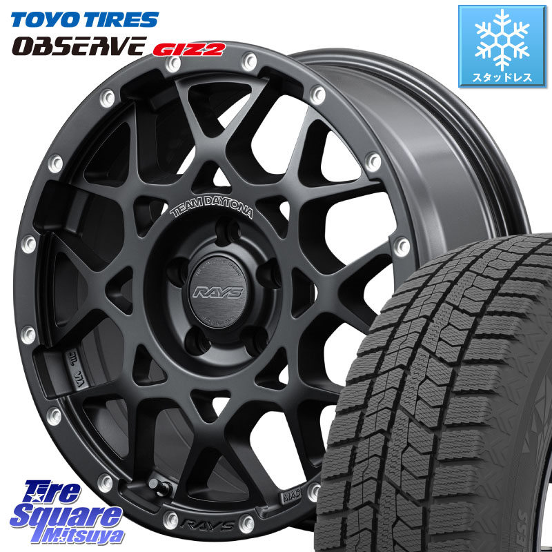 TOYO オブザーブ ギズ2 〇 OBSERVE GIZ2 スタッドレス ミツヤ 215/60R16 RAYS 【欠品次回6~7月】 レイズ M8 デイトナ DAYTONA 16インチ 16 X 7.0J +37 5穴 114.3