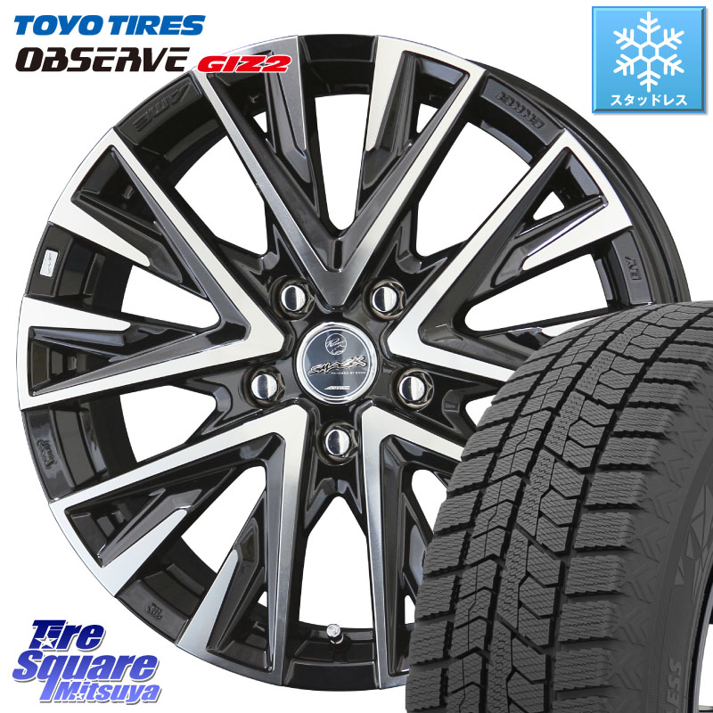 TOYO オブザーブ ギズ2 〇 OBSERVE GIZ2 スタッドレス ミツヤ 215/50R17 KYOHO スマック レジーナ SMACK LEGINA ホイール 17 X 7.0J +45 5穴 100