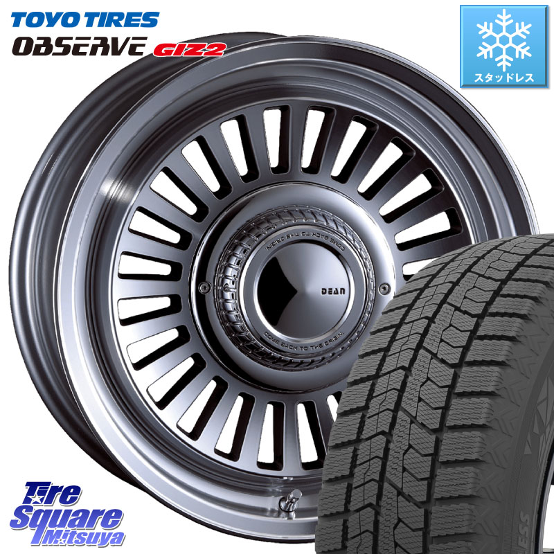 TOYO オブザーブ ギズ2 〇 2025年製 在庫● OBSERVE GIZ2 4本単位での販売 スタッドレス ミツヤ 215/60R16CRIMSON DEAN California カリフォルニア 16X7.0J 25 6穴 139.7｜タイヤスクエアミツヤ 105,470円