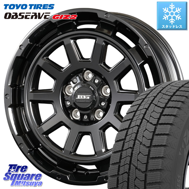TOYO オブザーブ ギズ2 〇 OBSERVE GIZ2 スタッドレス ミツヤ 215/55R17 KOSEI ボトムガルシア ディグレ ホイール 17 X 7.0J +40 5穴 114.3 70系カムリ