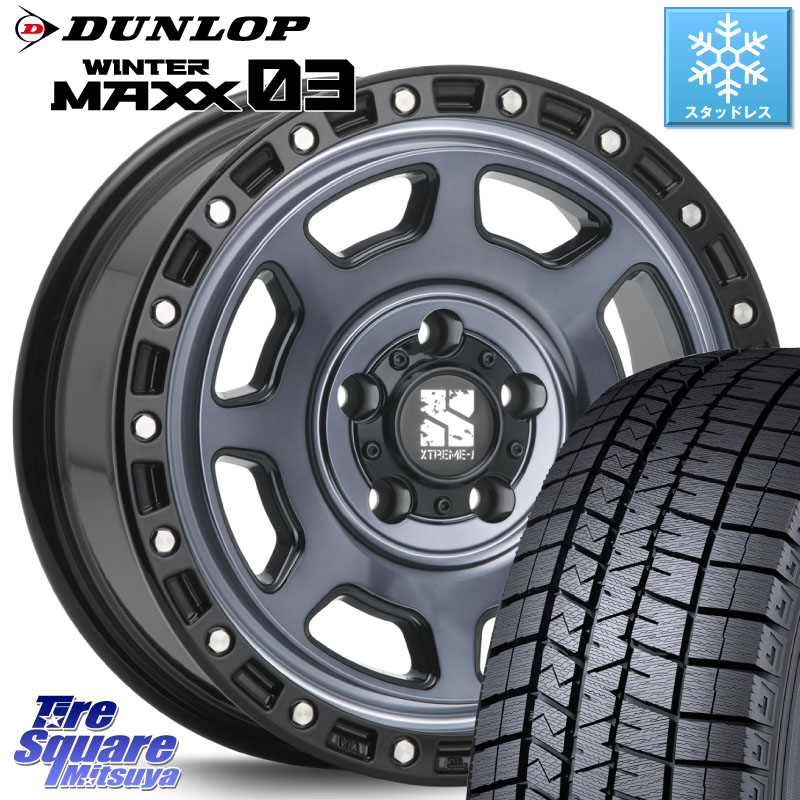 DUNLOP ウィンターマックス03 WM03 ダンロップ スタッドレス ミツヤ 215/60R17 MLJ XJ07 XTREME-J 5H IND エクストリームJ 17インチ 17 X 8.0J +35 5穴 114.3 20系アルファード