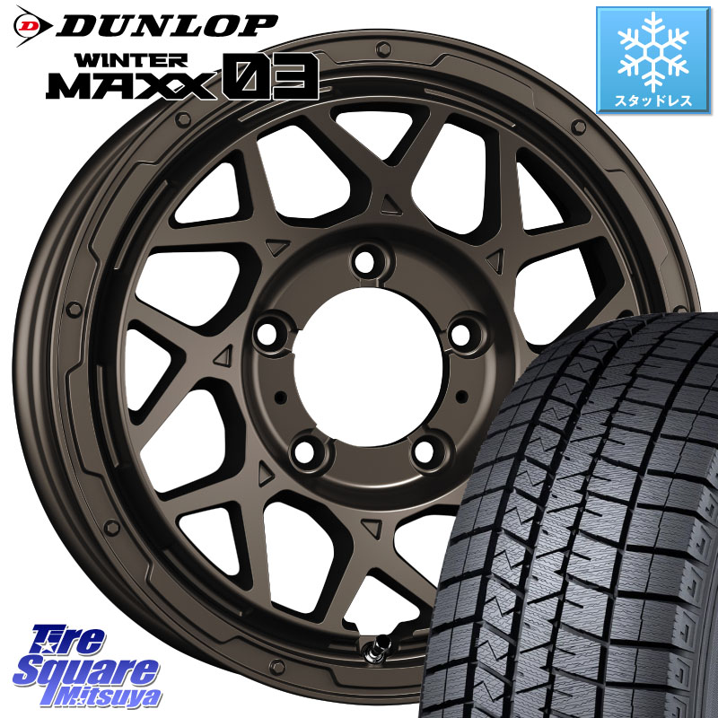 DUNLOP ウィンターマックス03 WM03 ダンロップ スタッドレス ミツヤ 215/70R16 SUPER STAR LODIO DRIVE ロディオドライブ 8M MONO モノ ※インセット-5 16インチ 16 X 6.0J +0 5穴 139.7 ジムニー専用(要オーバーフェンダー等) ジムニ－シエラ・ノマド(カスタム)