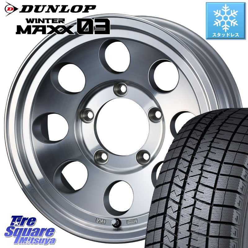 DUNLOP ウィンターマックス03 WM03 ダンロップ スタッドレス ミツヤ 215/70R15WEDS JIMLINE TYPE2 POL 15インチ ジムライン 15X6.0J 0 5穴 139.7 ジムニ&minus;シエラ/ノマド(カスタム)｜タイヤスクエアミツヤ