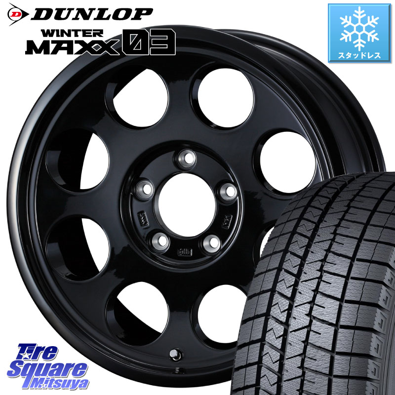 DUNLOP ウィンターマックス03 WM03 ダンロップ スタッドレス ミツヤ 215/70R16 WEDS JIMLINE TYPE2 16インチ ジムライン 16 X 5.5J +22 5穴 139.7 ジムニー専用(要オーバーフェンダー等)