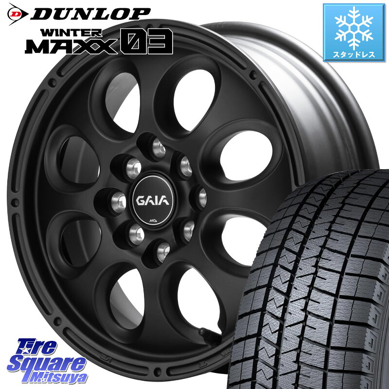 DUNLOP ウィンターマックス03 WM03 ダンロップ スタッドレス ミツヤ 155/65R14 MANARAY MID GAIA X ガイアクロス ホイール 14インチ 14 X 5.0J +42 4穴 100 タント スペーシア ハイゼット アゲトラCustom車用※軽自動車専用ホイール※
