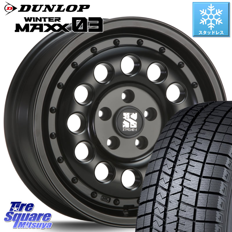 DUNLOP ウィンターマックス03 WM03 ダンロップ スタッドレス ミツヤ 215/55R16MLJ XTREME-J エクストリーム RUGGED ラギッド 16インチ 16X6.5J 32 5穴 114.3|タイヤスクエアミツヤ