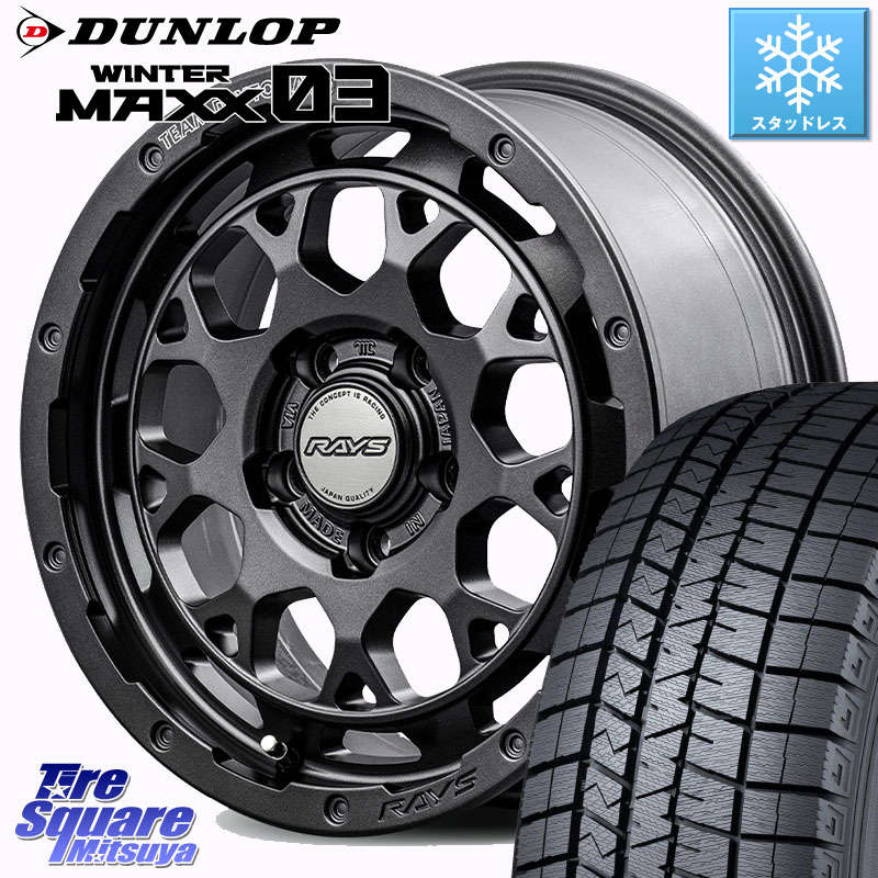 DUNLOP ウィンターマックス03 WM03 ダンロップ スタッドレス ミツヤ 225/60R17 RAYS 【欠品次回8~9月】 TEAM DAYTONA M9+ Spec M ホイール 17インチ 17 X 7.0J +40 5穴 114.3 30系アルファード 30系ヴェルファイア デリカD:5 SL系フォレスター
