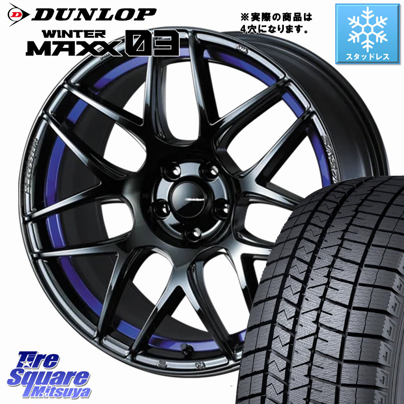 DUNLOP ウィンターマックス03 WM03 ダンロップ スタッドレス ミツヤ 205/50R17 WEDS 74226 SA-27R ウェッズ スポーツ ホイール 17インチ ◇参考画像 17 X 6.5J +42 4穴 100 E13オーラ