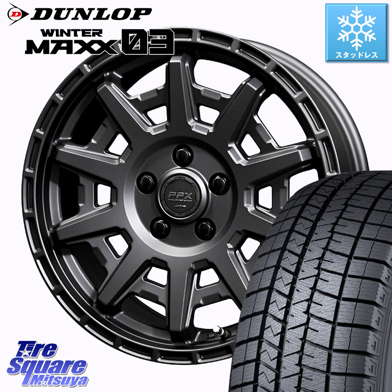 DUNLOP ウィンターマックス03 WM03 96Q XL ダンロップ スタッドレス ミツヤ SUV 205/60R16 KYOHO PPX D10X ホイール 16インチ 16 X 7.0J +35 5穴 114.3