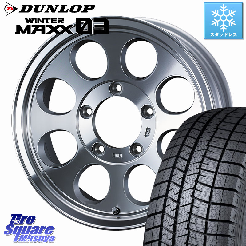 DUNLOP ウィンターマックス03 WM03 ダンロップ スタッドレス ミツヤ 215/65R16WEDS JIMLINE TYPE2 POL ※インセット-5 ホイール 16インチ ジムライン 16X6.0J 0 5穴 139.7 ジムニー専用(要オーバーフェンダー等) ジムニ−シエラ/ノマド(カスタム) AZオフロード カスタ|タイヤスクエアミツヤ