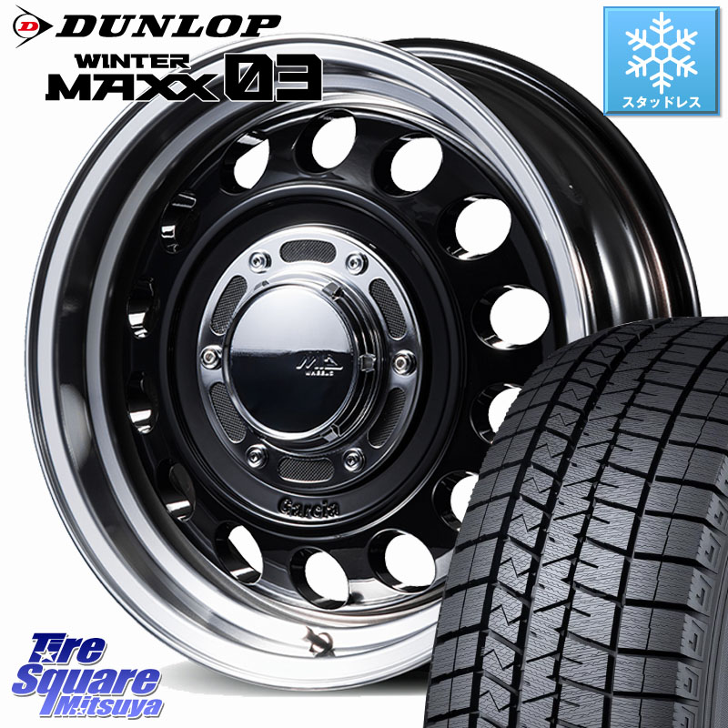 DUNLOP ウィンターマックス03 WM03 ダンロップ スタッドレス ミツヤ 215/70R16MANARAY MID GARCIA CISCO Type2 ホイール 16インチ 16X5.5J 20 5穴 139.7 ジムニー専用(要オーバーフェンダー等) AZオフロード カスタムサイズ|タイヤスクエアミツヤ
