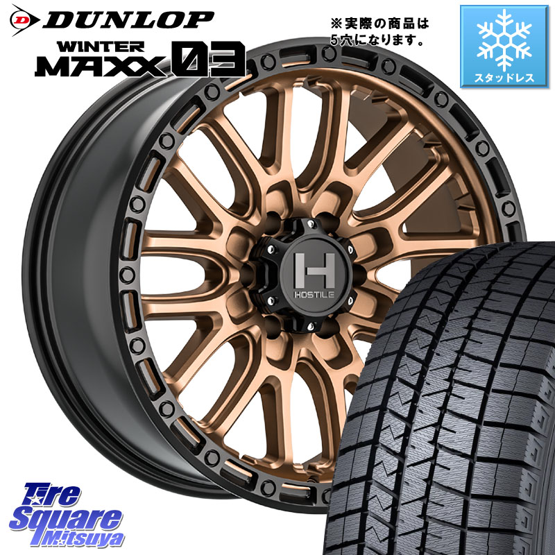 DUNLOP ウィンターマックス03 WM03 ダンロップ スタッドレス ミツヤ 225/60R17 HOSTILE H135 RIDGE CREST JP SPEC ホイール 17インチ◇参考画像 17 X 8.0J +38 5穴 114.3 30系アルファード 30系ヴェルファイア
