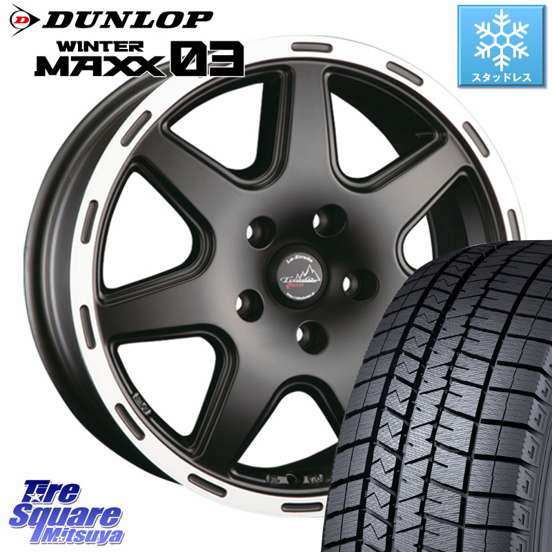 DUNLOP ウィンターマックス03 WM03 ダンロップ スタッドレス ミツヤ 235/55R18 阿部商会 TIRADO CROSS ホイール 18インチ 18 X 7.0J(US) +40 5穴 110