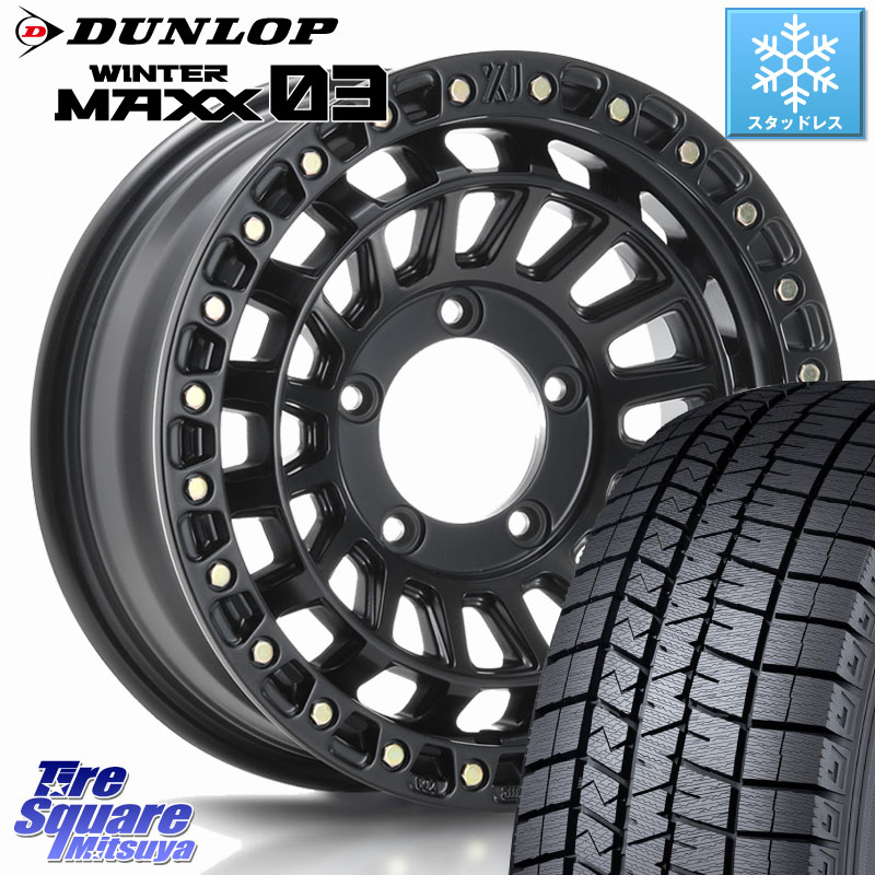 DUNLOP ウィンターマックス03 WM03 ダンロップ スタッドレス ミツヤ 215/70R16 MLJ XJ08 XTREME-J ホイール 16インチ 16 X 5.5J +20 5穴 139.7 ジムニー専用(要オーバーフェンダー等)