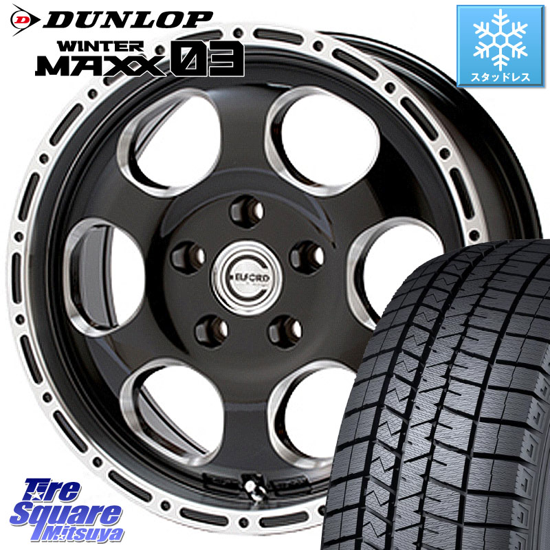 DUNLOP ウィンターマックス03 WM03 ダンロップ スタッドレス ミツヤ 195/50R16MEIWA Blood Stock One Piece ホイール 16インチ 16X7.0J 45 5穴 100 シエンタ｜タイヤスクエアミツヤ