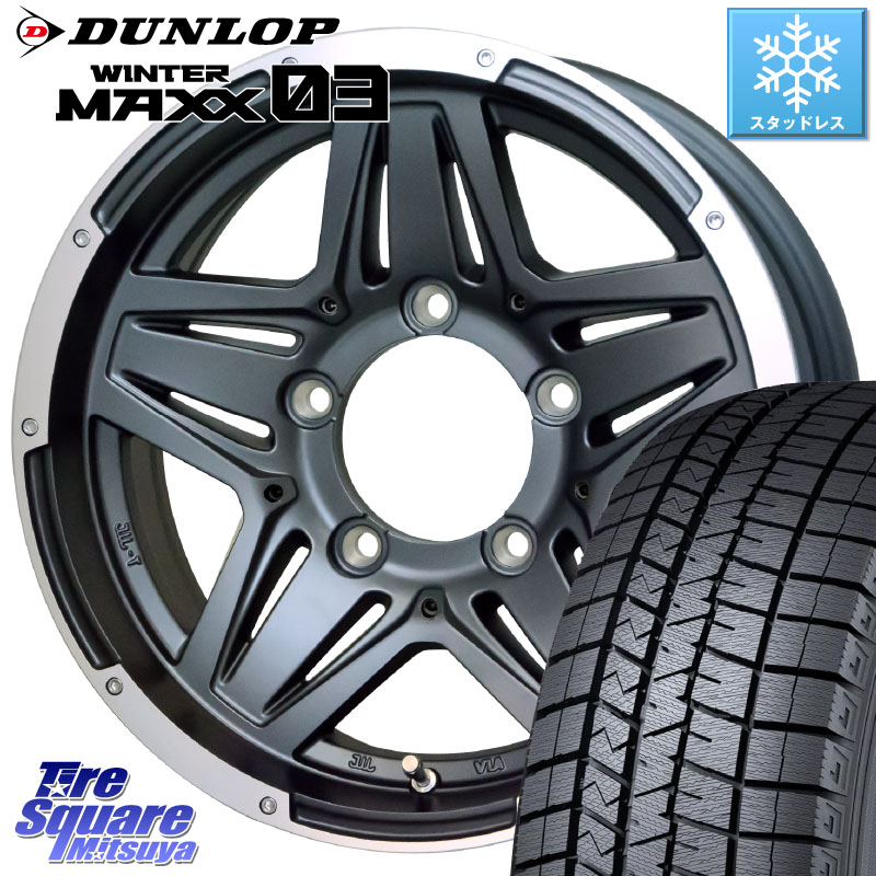 DUNLOP ウィンターマックス03 WM03 ダンロップ スタッドレス ミツヤ 215/70R16 HotStuff マッドクロス JB-01 JB01 ホイール 16インチ 16 X 6.0J(JB74) +0 5穴 139.7 ジムニ－シエラ・ノマド