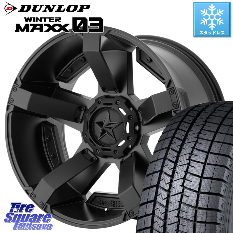 DUNLOP ウィンターマックス03 WM03 ダンロップ スタッドレス ミツヤ 225/65R17 KMC XD811 ROCKSTAR2 ホイール 17インチ ロックスター2 17 X 8.0J +35 5穴 114.3