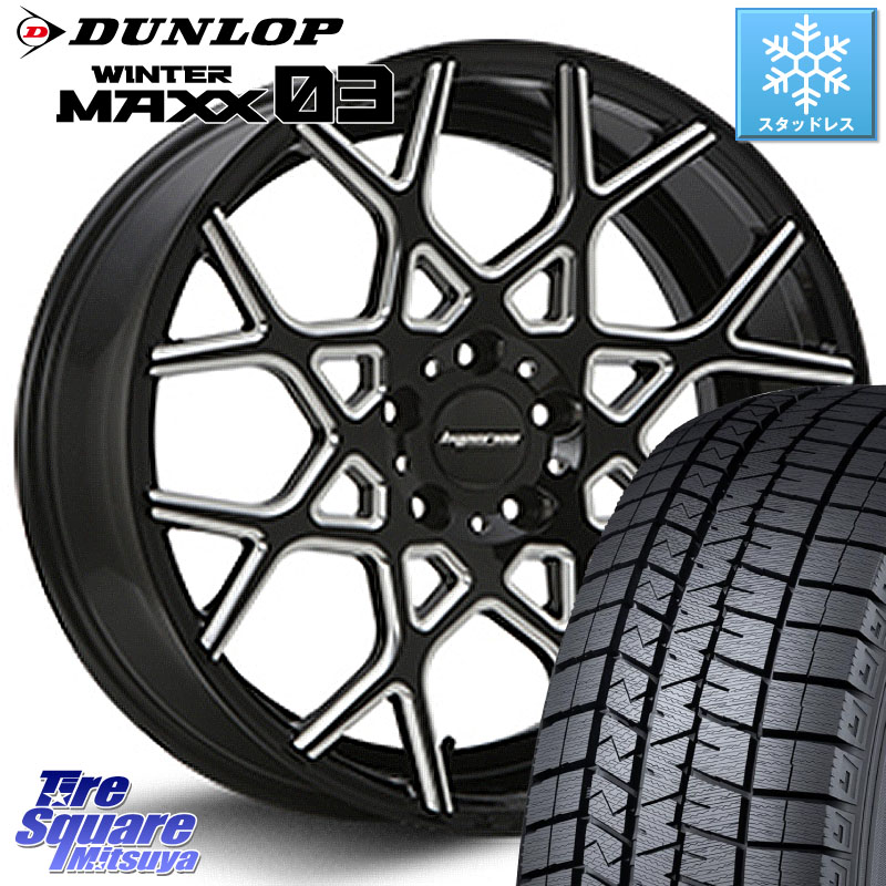 DUNLOP ウィンターマックス03 WM03 ダンロップ スタッドレス ミツヤ 235/40R19 MLJ huperion ハイペリオン CVZ ホイール 19インチ 19 X 8.5J +45 5穴 114.3 CY2アコード 70系カムリ