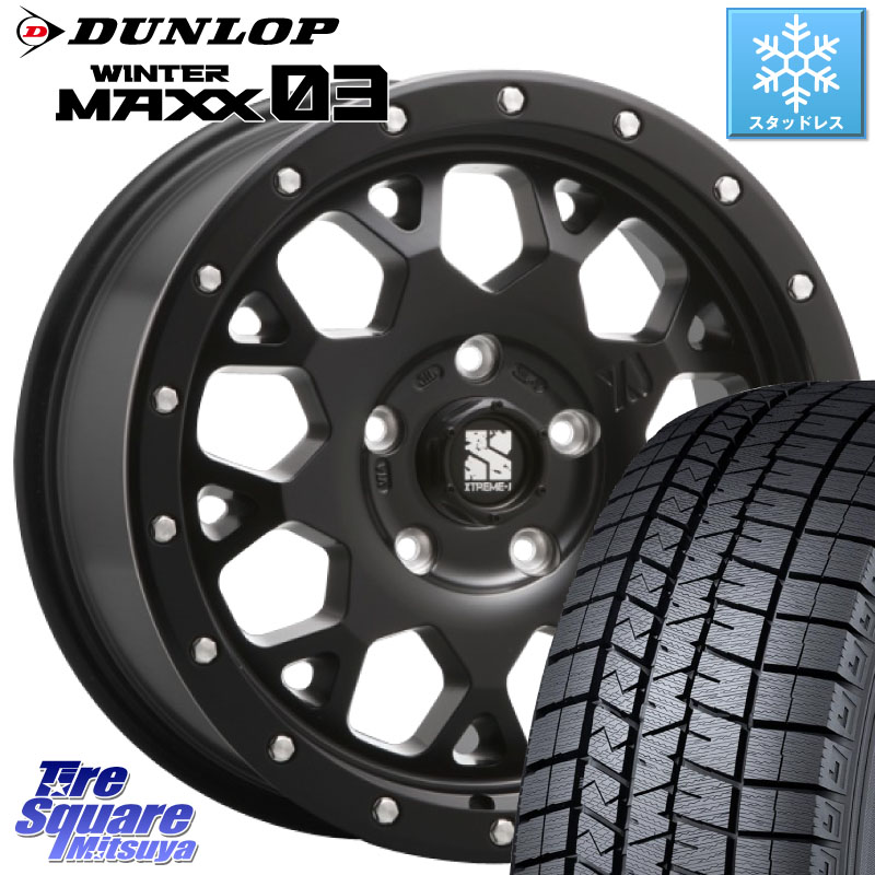 DUNLOP ウィンターマックス03 WM03 96Q XL ダンロップ スタッドレス ミツヤ SUV 205/60R16 MLJ XJ04 XTREME-J エクストリームJ ホイール 16インチ 16 X 7.0J +35 5穴 114.3