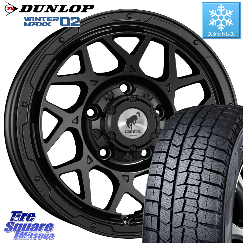 DUNLOP ウィンターマックス02 WM02 CUV ダンロップ スタッドレス ミツヤ 215/65R16 SUPER STAR LODIO DRIVE ロディオドライブ 8M MONO モノ 16 X 5.5J +20 5穴 139.7 ジムニー専用(要オーバーフェンダー等)