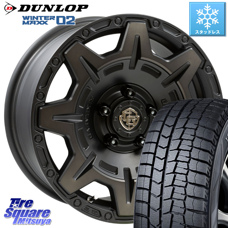 DUNLOP ウィンターマックス02 WM02 CUV ダンロップ スタッドレス ミツヤ 215/60R16 WEDS CROSS OVER GARMENTS StyleM 16インチ 16 X 7.0J +35 5穴 114.3