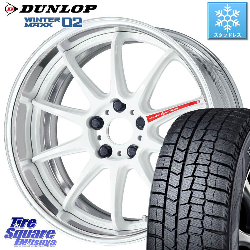 DUNLOP ウィンターマックス02 WM02 ダンロップ スタッドレス ミツヤ 235/50R18 WORK EMOTION ZR10 L Disk AZW 18インチ 2ピース 18 X 7.5J +40 5穴 114.3 30系アルファード 30系ヴェルファイア 20系アルファード