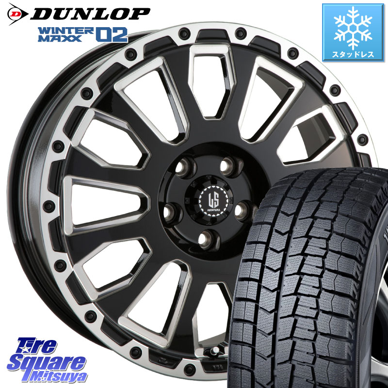 DUNLOP ウィンターマックス02 WM02 ダンロップ スタッドレス ミツヤ 225/55R16阿部商会 LA STRADA AVENTURA アヴェンチュラ 16インチ 16X7.0J 42 5穴 114.3 RX-8 MAZDA｜タイヤスクエアミツヤ 106,167円