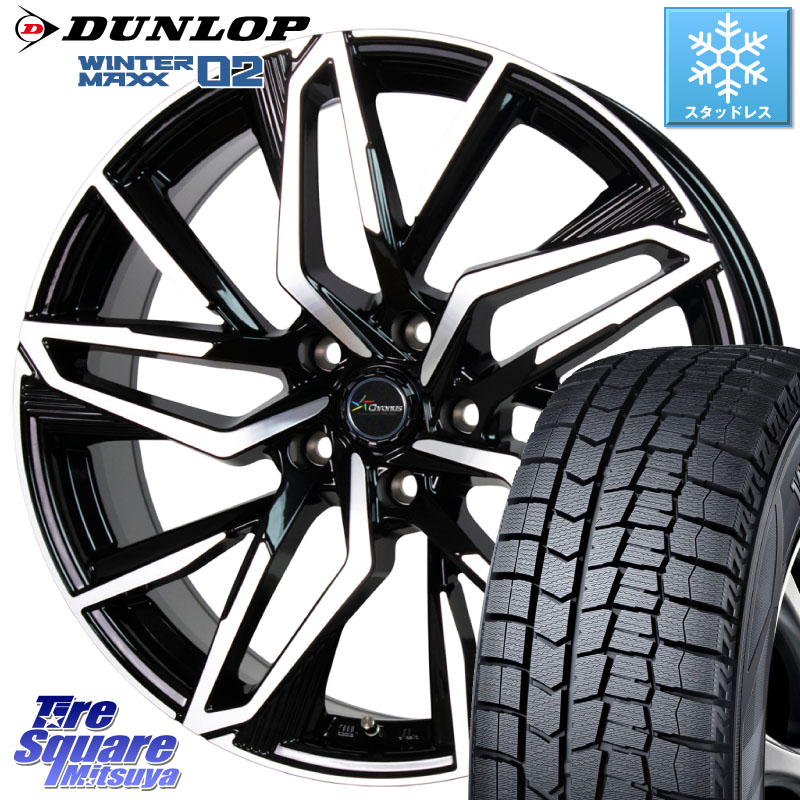 DUNLOP ウィンターマックス02 WM02 ダンロップ スタッドレス ミツヤ 195/65R15 HotStuff Chronus CH-112 クロノス CH112 ホイール 15インチ 15 X 6.0J +43 5穴 100 210系カローラスポーツ 50系プリウス
