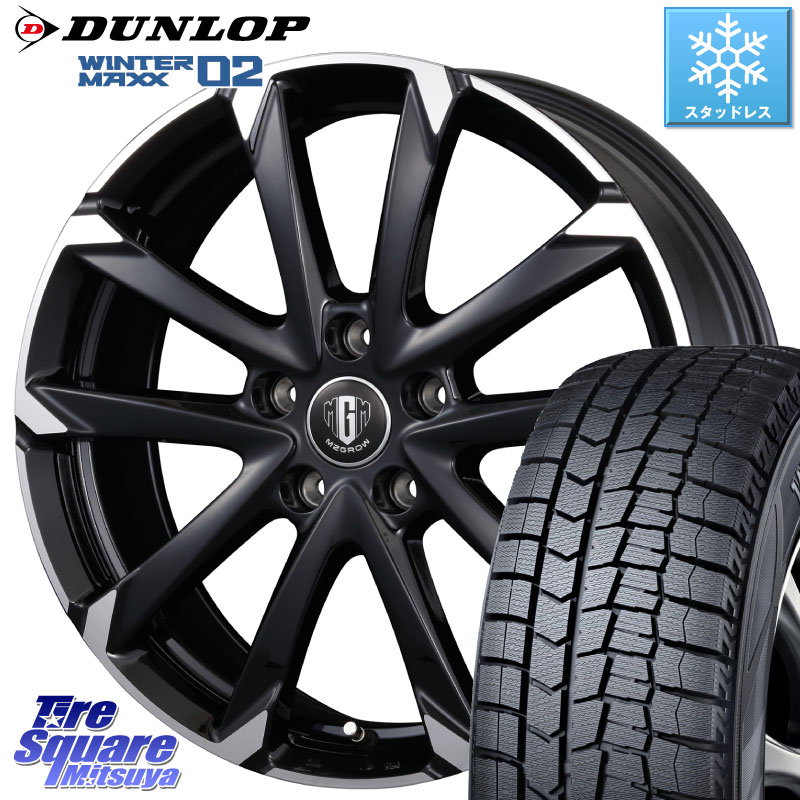 DUNLOP ウィンターマックス02 WM02 CUV ダンロップ スタッドレス ミツヤ 215/60R16 KOSEI MZ-GROW C52S ホイール 16インチ 16 X 6.5J +53 5穴 114.3 WR-V CX-3 RC系オデッセイ前期