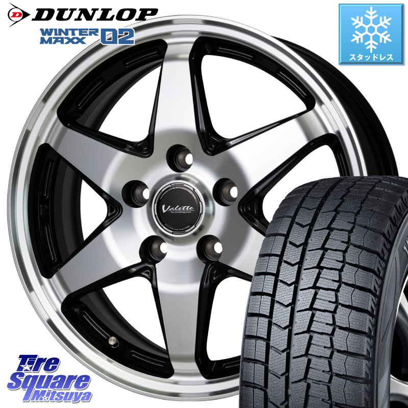 DUNLOP ウィンターマックス02 WM02 ダンロップ スタッドレス ミツヤ 195/60R16HotStuff Valette ANKRAY アンクレイ ホイール 16インチ 16X6.0J 40 5穴 114.3 フロンクス|タイヤスクエアミツヤ