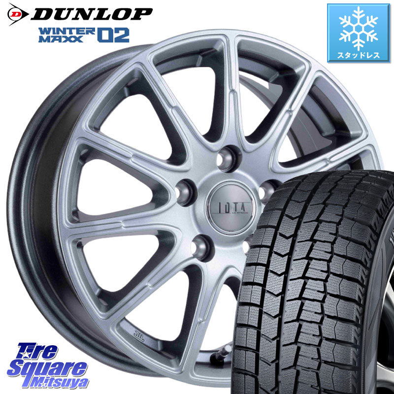 DUNLOP ウィンターマックス02 WM02 XL ダンロップ スタッドレス ミツヤ 225/50R17 阿部商会 TIRADO IOTA イオタ ホイール 17インチ 17 X 7.0J +53 5穴 114.3