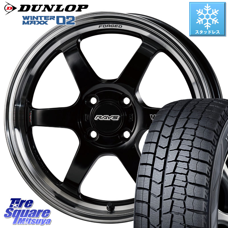 DUNLOP ウィンターマックス02 WM02 ダンロップ スタッドレス ミツヤ 175/60R16 RAYS 【欠品次回10~11月】 VOLK RACING TE37 KCR PROGRESSIVE MODEL KCR ホイール 16インチ 16 X 5.5J +45 4穴 100 クロスビー