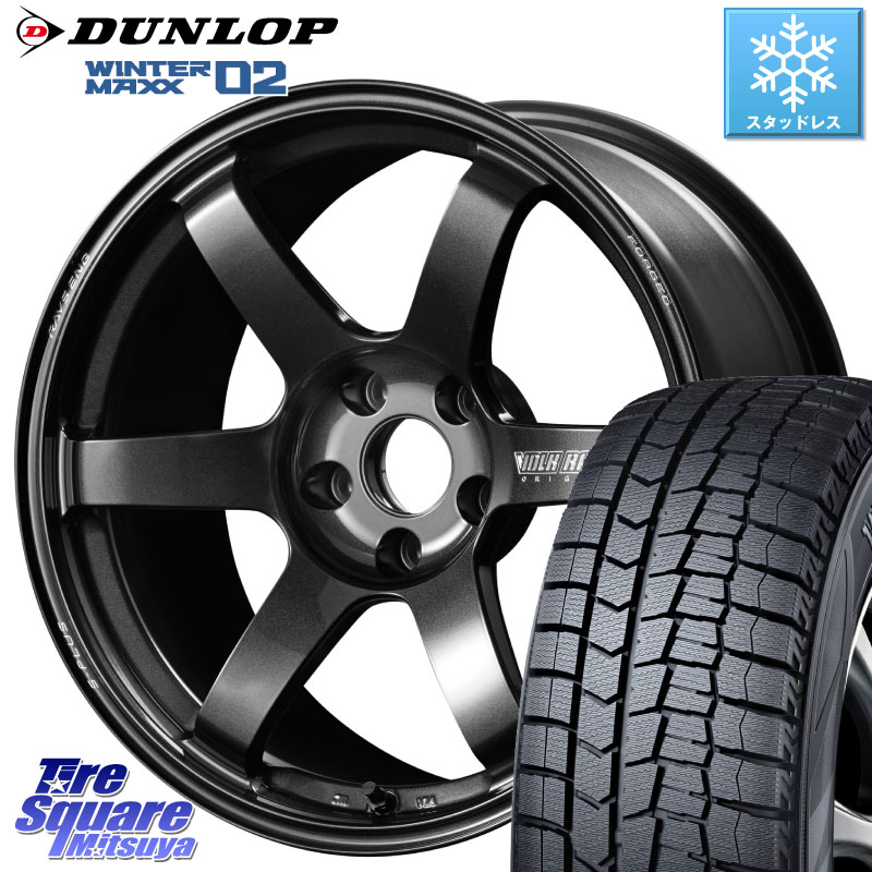 DUNLOP ウィンターマックス02 WM02 XL ダンロップ スタッドレス ミツヤ 225/50R17 RAYS 【欠品次回10~11月】 TE37 SAGA S-plus VOLK RACING 鍛造 ホイール 17インチ 17 X 7.5J(VAB 4POT) +44 5穴 114.3