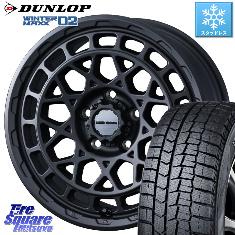 DUNLOP ウィンターマックス02 WM02 CUV ダンロップ スタッドレス ミツヤ 225/55R17 WEDS MUDVANCE X TYPE M ホイール 17インチ マッドヴァンス 17 X 7.0J +38 5穴 114.3 10系アルファード