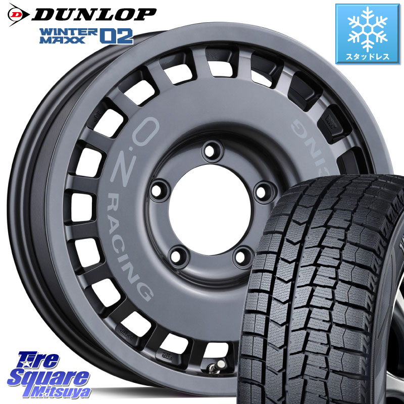 DUNLOP ウィンターマックス02 WM02 CUV ダンロップ スタッドレス ミツヤ 215/65R16 OZ Rally Racing 4x4 ラリーレーシング ジムニーシエラ用 ※インセット-5 ホイール 16インチ 16 X 6.0J +0 5穴 139.7 ジムニー専用(要オーバーフェンダー等) ジムニ－シエラ・ノマド(カ