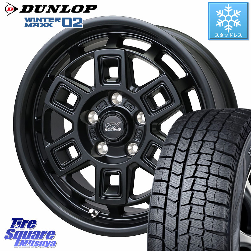 DUNLOP ウィンターマックス02 WM02 XL ダンロップ スタッドレス ミツヤ 225/50R17 HotStuff MAD CROSS AEVER マッドクロス アイヴァー ホイール 17インチ 17 X 7.0J +38 5穴 114.3