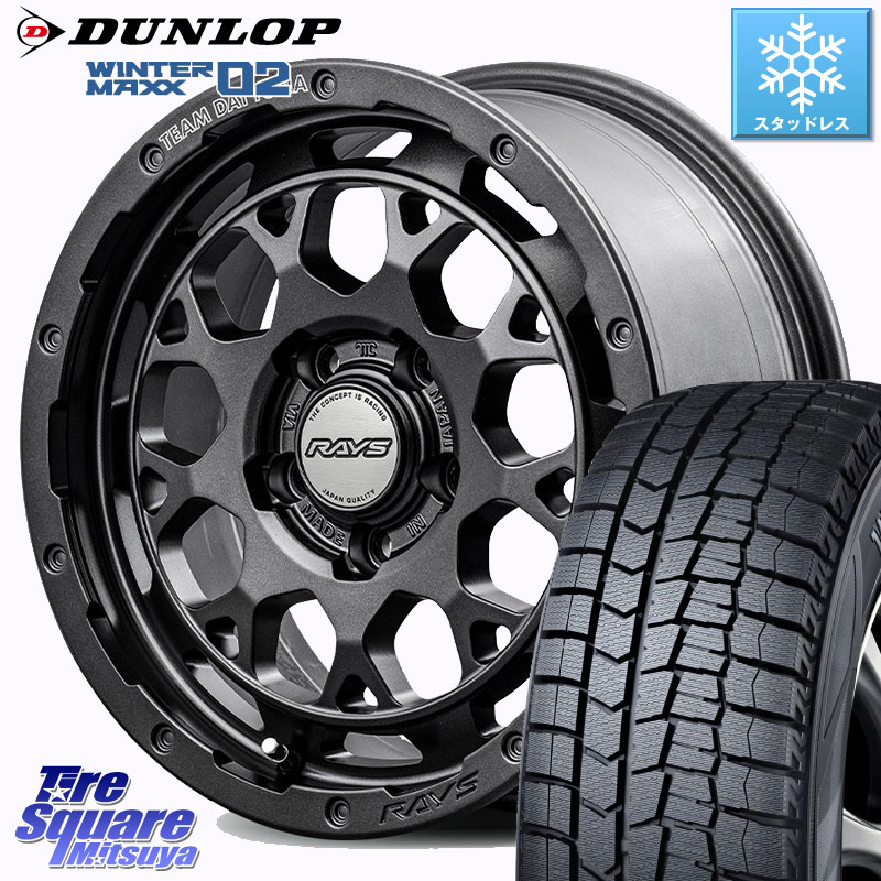 DUNLOP ウィンターマックス02 WM02 CUV ダンロップ スタッドレス ミツヤ 215/60R17RAYS 【欠品次回~1月】 TEAM DAYTONA M9+ Spec M ホイール 17インチ 17X7.0J 40 5穴 114.3 カローラクロス CX-30 MX-30 20系アルファード エルグランド 日産 エクストレイル X-TRAIL 日|タイヤスクエアミツヤ