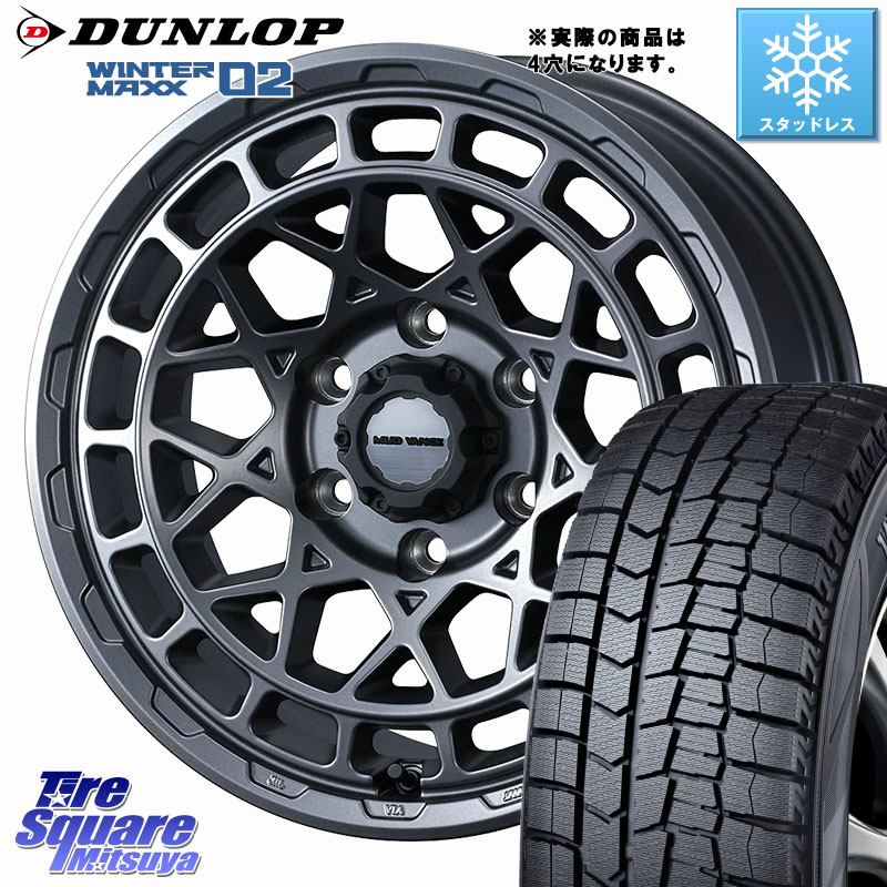 DUNLOP ウィンターマックス02 WM02 特価 ダンロップ スタッドレス ミツヤ 155/65R14 WEDS MUDVANCE X TYPE M ホイール 14インチ マッドヴァンス 14 X 4.5J +45 4穴 100 N-BOX デリカミニ2WD タント スペーシア サクラ ハイゼット アゲトラCustom車用※軽自動車専用ホイ