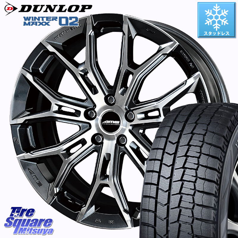 DUNLOP ウィンターマックス02 WM02 ダンロップ スタッドレス ミツヤ 235/50R18 KYOHO GALERNA FINURA ホイール 18インチ 18 X 8.5J +38 5穴 114.3 30系アルファード 30系ヴェルファイア 20系アルファード
