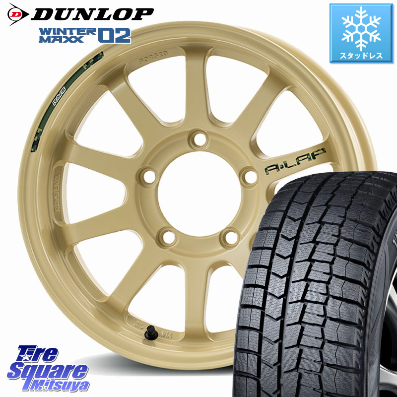 DUNLOP ウィンターマックス02 WM02 CUV ダンロップ スタッドレス ミツヤ 215/65R16 RAYS 【欠品次回10~11月】 A LAP-J DESERT EDITION ※インセット-5 鍛造 ホイール 16インチ 16 X 6.0J +0 5穴 139.7 ジムニー専用(要オーバーフェンダー等) ジムニ－シエラ・ノマド(カ 259,370円