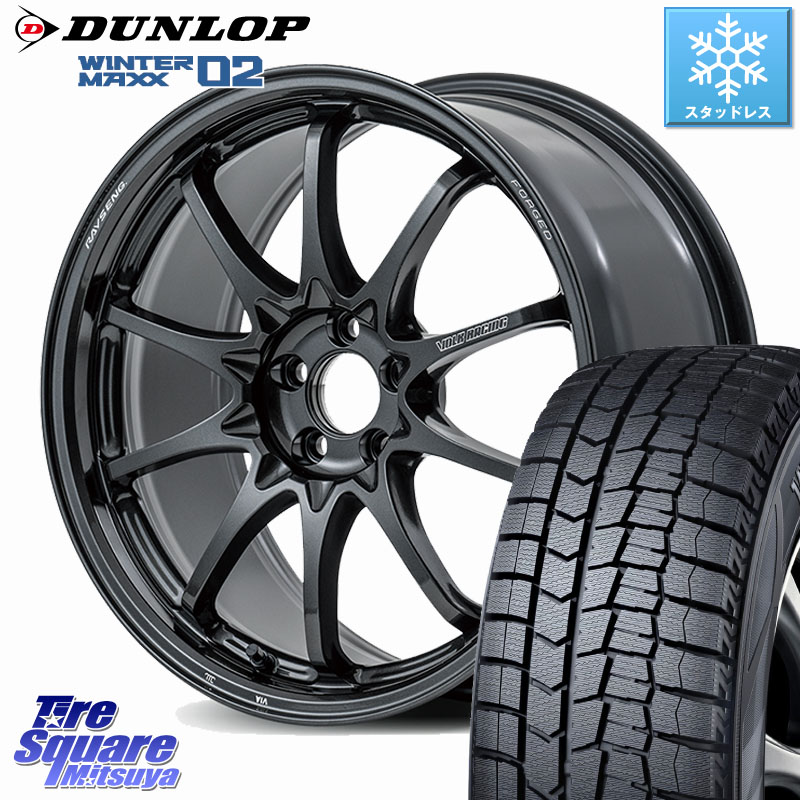 DUNLOP ウィンターマックス02 WM02 CUV ダンロップ スタッドレス ミツヤ 225/55R17 RAYS 【欠品次回10~11月】 CE28N-plus VOLK RACING 鍛造 ホイール 17インチ 17 X 7.5J +48 5穴 114.3 MAZDA6