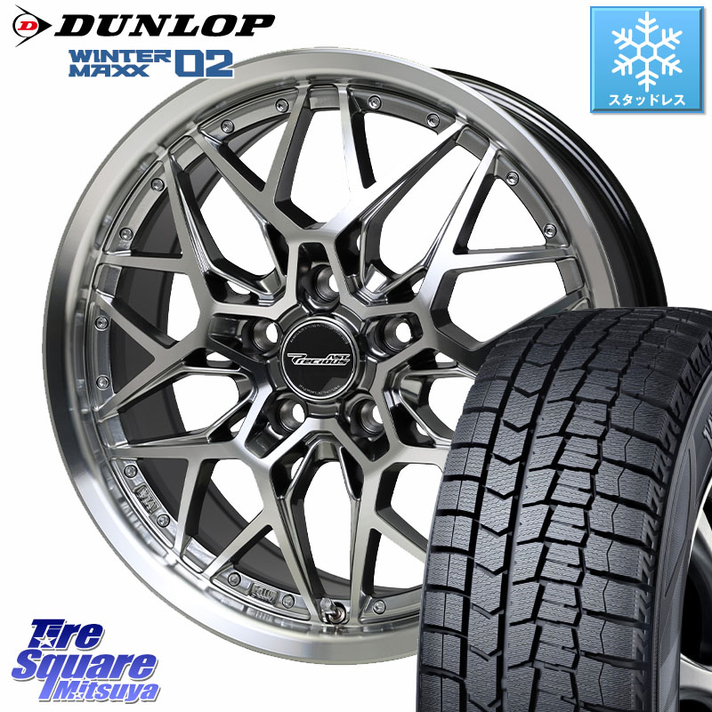 DUNLOP ウィンターマックス02 WM02 XL CUV ダンロップ スタッドレス ミツヤ 225/55R17 HotStuff プレシャス Precious AST M5 ホイール 17インチ 17 X 7.0J +48 5穴 114.3 RV系ヴェゼル MAZDA6 BN・BL系レガシィ
