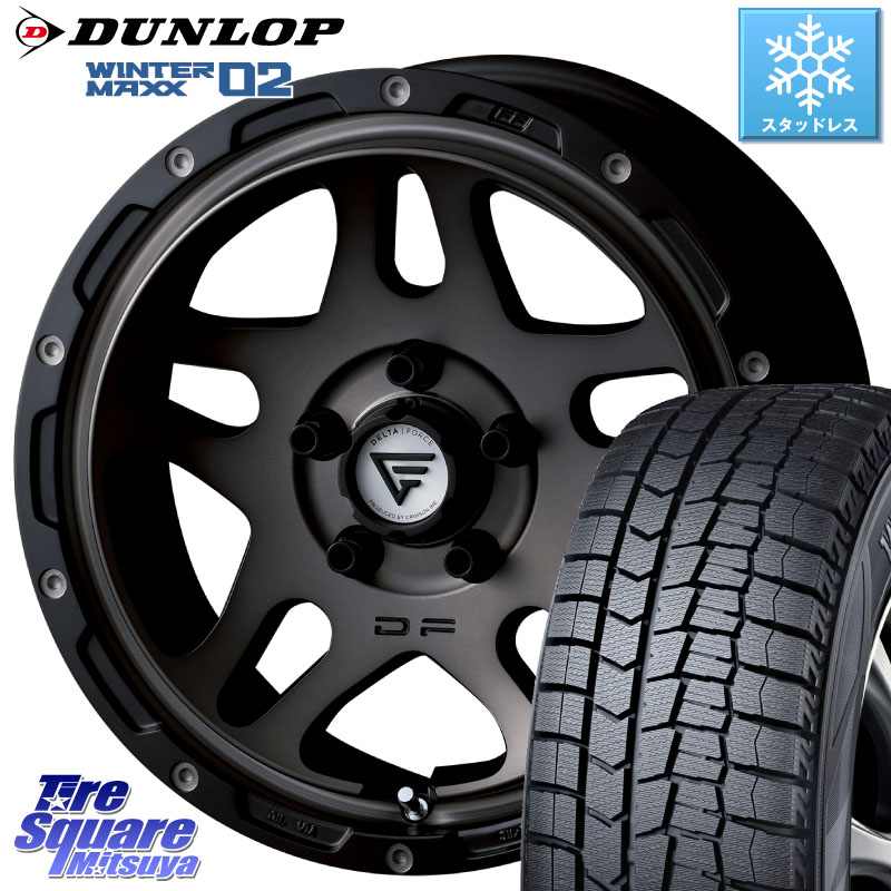 DUNLOP ウィンターマックス02 WM02 CUV ダンロップ スタッドレス ミツヤ 215/60R17DELTA FORCE OVERLANDER ホイール 17インチ 17X7.0J 32 5穴 114.3 20系アルファード ヴェルファイア｜タイヤスクエアミツヤ 133,865円
